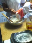 Benny making dough
