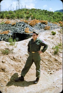 Grandpa in Korea - outside bunker